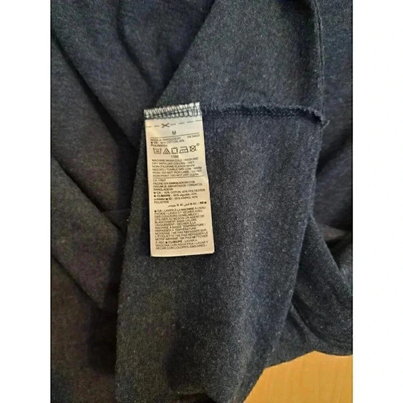 Old Navy Men's M Medium Tee Shirt Blue Soft Washed Short Sleeve V Neck - Picture 6 of 6